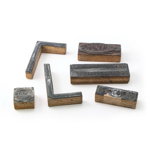 Vintage Ink Block Stamp Set